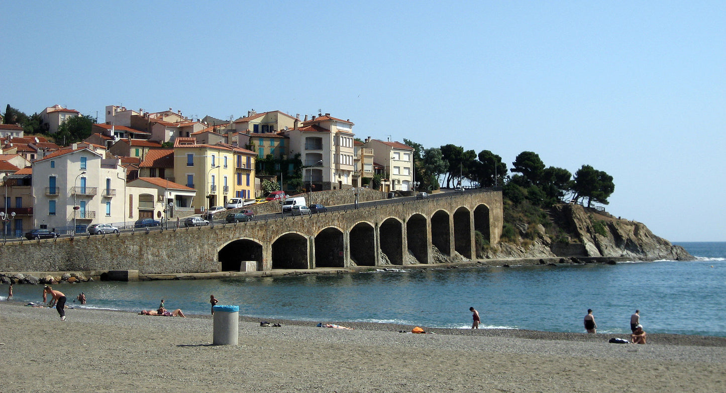 Vue de Banyuls sur Mer - Galerie Guiot by Francois Desnoyer - 1973