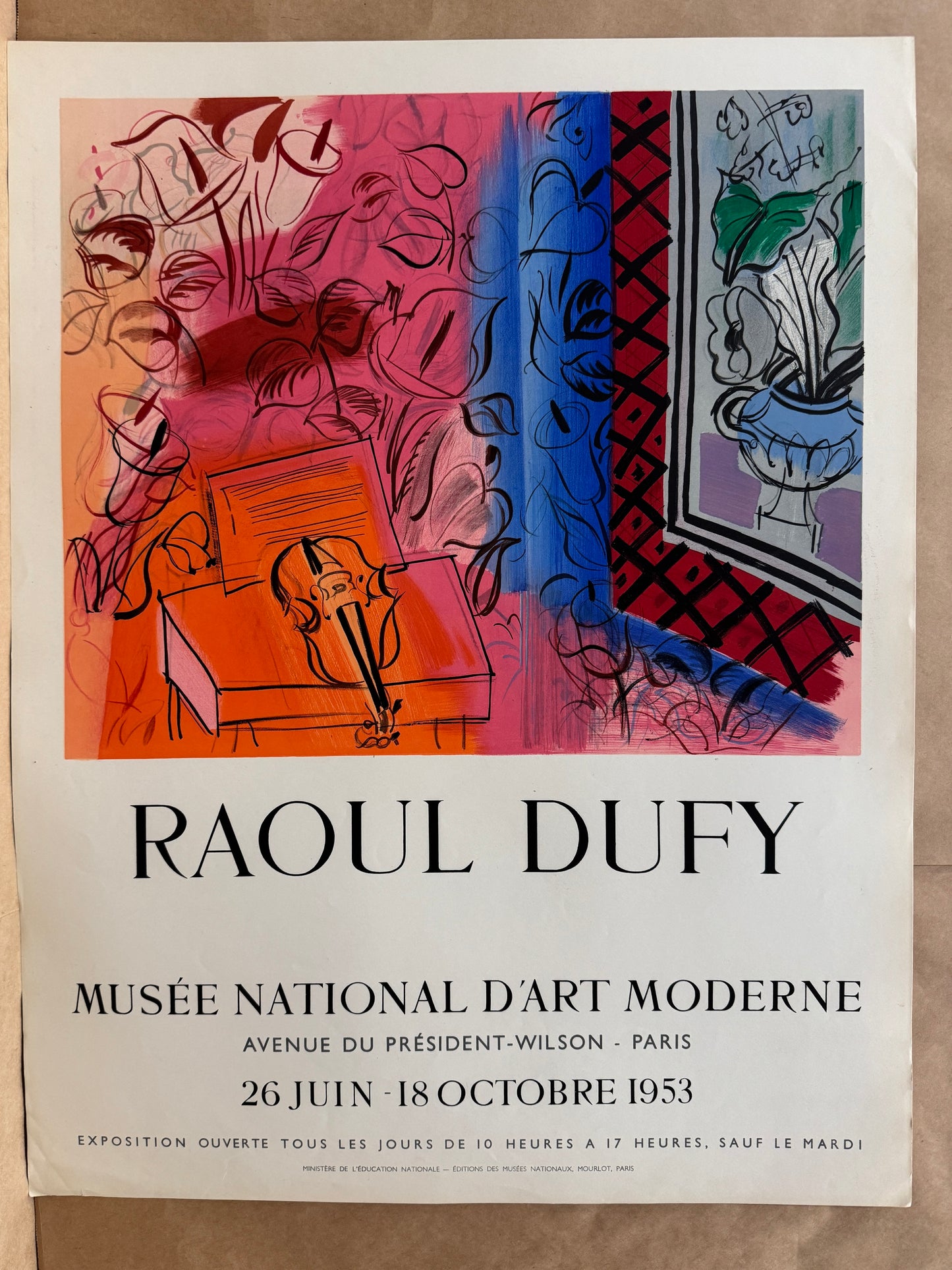 Intérieur au Violon - Musée National D'Art Moderne (after) Raoul Dufy, 1953