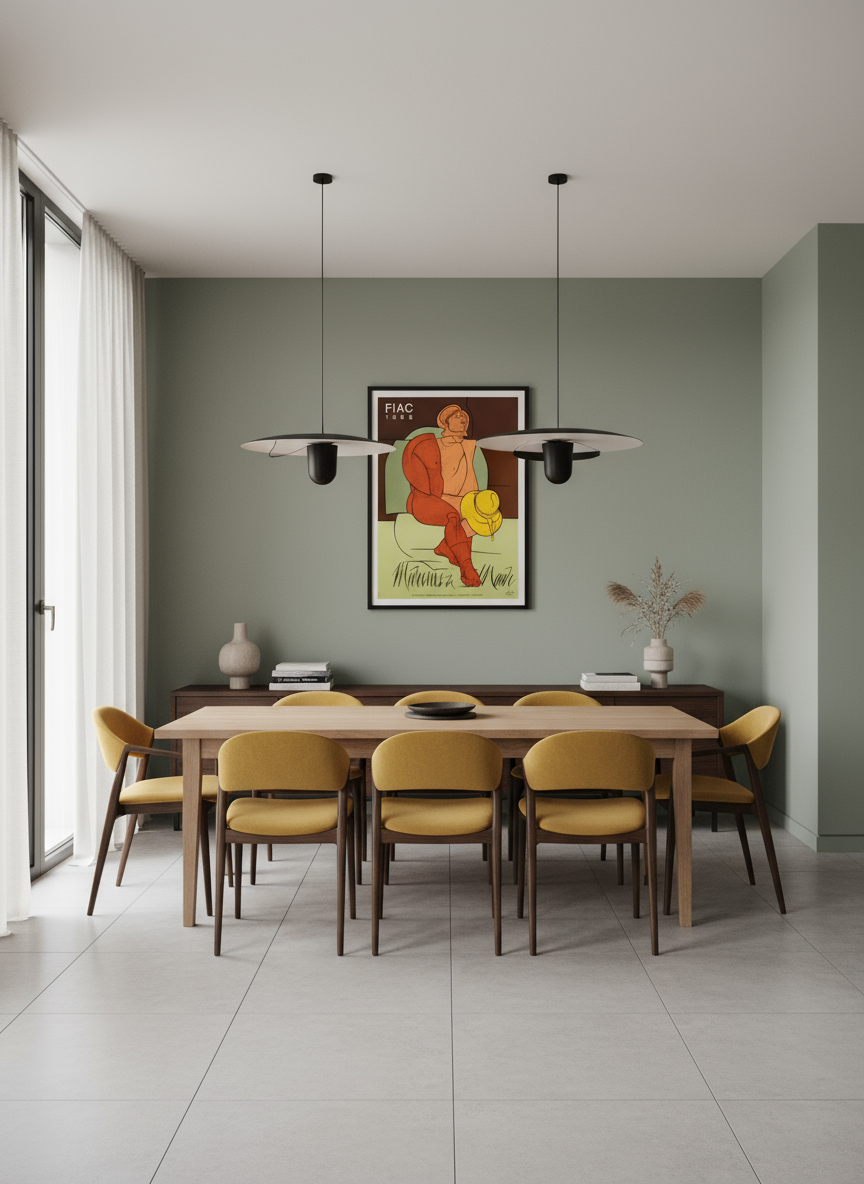 Adami Poster in Dining Space - Smaller Scale