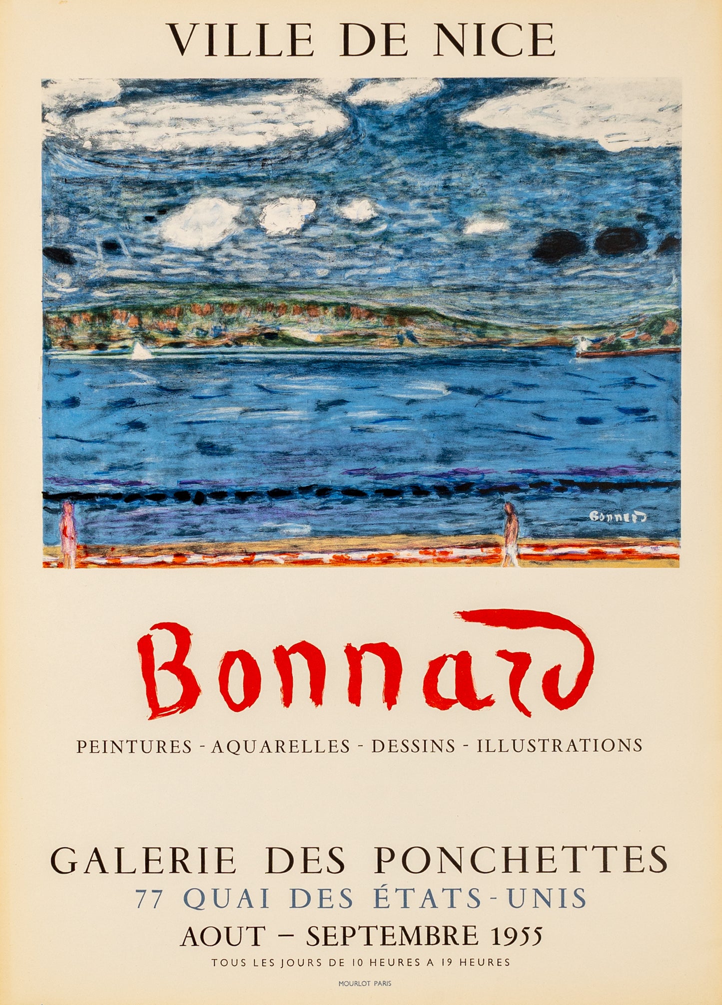 Galerie des Ponchettes by Pierre Bonnard, 1955 - Mourlot Editions - Fine_Art - Poster - Lithograph - Wall Art - Vintage - Prints - Original