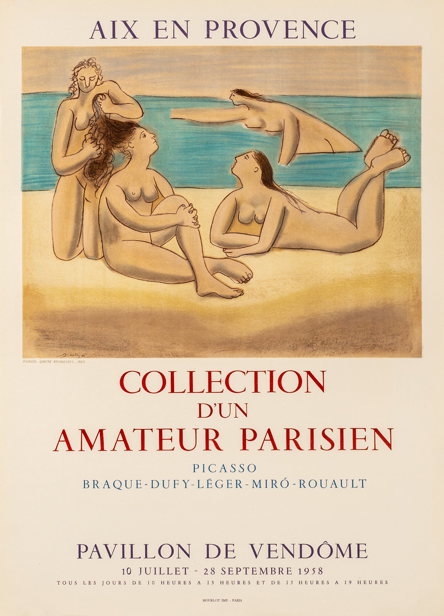 Collection d'un Amateur Parisien - Aix en Provence, (after) Pablo Picasso, 1958 - Mourlot Editions - Fine_Art - Poster - Lithograph - Wall Art - Vintage - Prints - Original