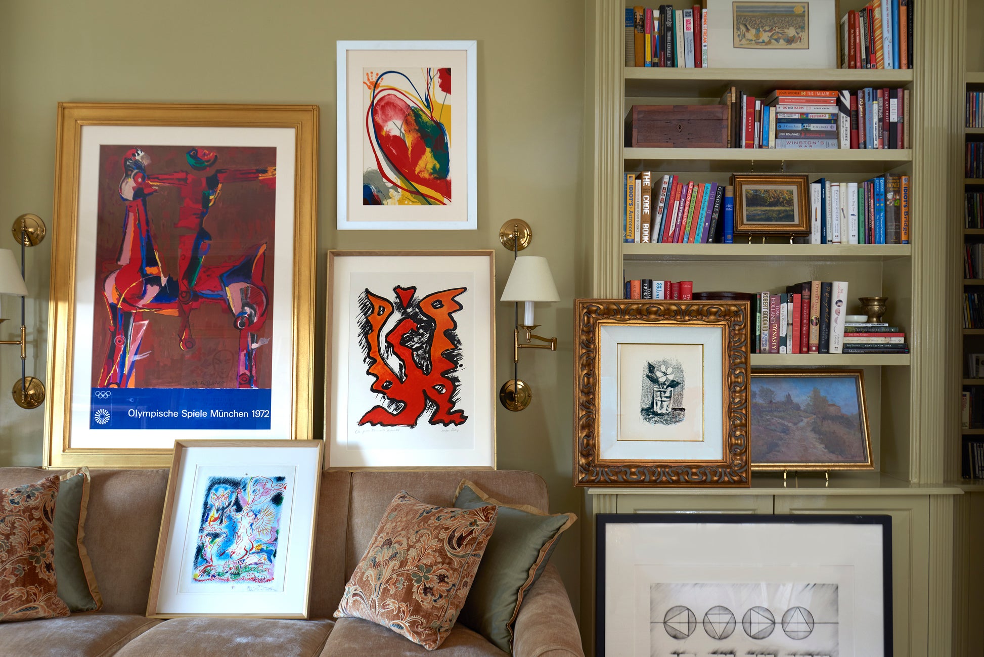 Composition pour Eric by Paul Jenkins - Mourlot Editions - Fine_Art - Poster - Lithograph - Wall Art - Vintage - Prints - Original