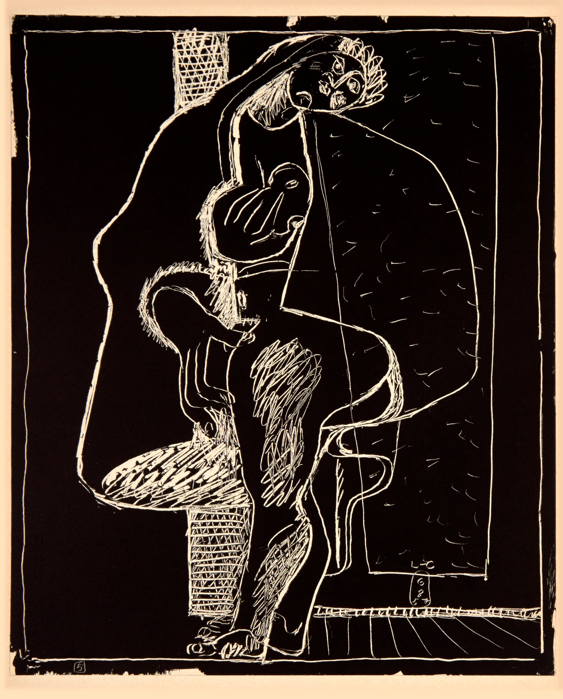 Petite "Confidences" by Le Corbusier, 1957. - Mourlot Editions - Fine_Art - Poster - Lithograph - Wall Art - Vintage - Prints - Original
