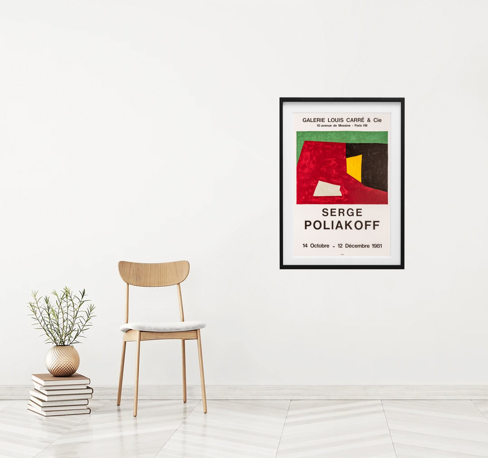 Expo Galerie Louis Carré (after) Serge Poliakoff, 1981 - Mourlot Editions - Fine_Art - Poster - Lithograph - Wall Art - Vintage - Prints - Original