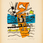 Le Remorqueur (the tugboat) - "La ville" (after) Fernand Leger, 1959 - Mourlot Editions - Fine_Art - Poster - Lithograph - Wall Art - Vintage - Prints - Original