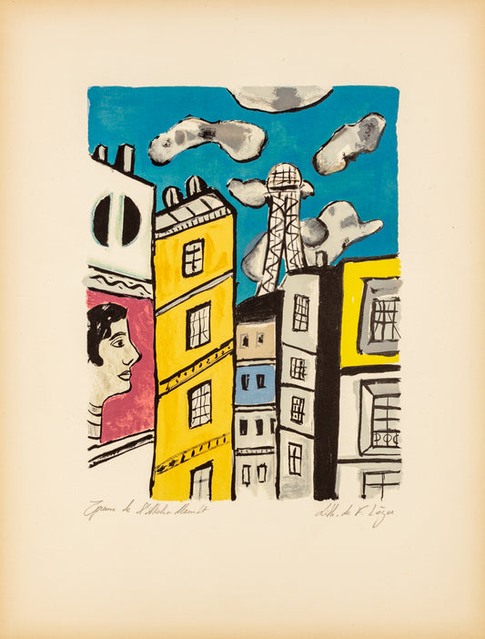 La Tour Eiffel - "La Ville" (after) Fernand Leger, 1959 - Mourlot Editions - Fine_Art - Poster - Lithograph - Wall Art - Vintage - Prints - Original