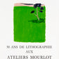 50 ans de Lithographie aux Ateliers Mourlot by Bernard Cathelin, 1985 - Mourlot Editions - Fine_Art - Poster - Lithograph - Wall Art - Vintage - Prints - Original