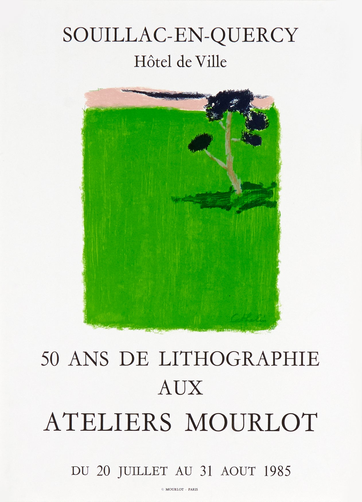 50 ans de Lithographie aux Ateliers Mourlot by Bernard Cathelin, 1985 - Mourlot Editions - Fine_Art - Poster - Lithograph - Wall Art - Vintage - Prints - Original