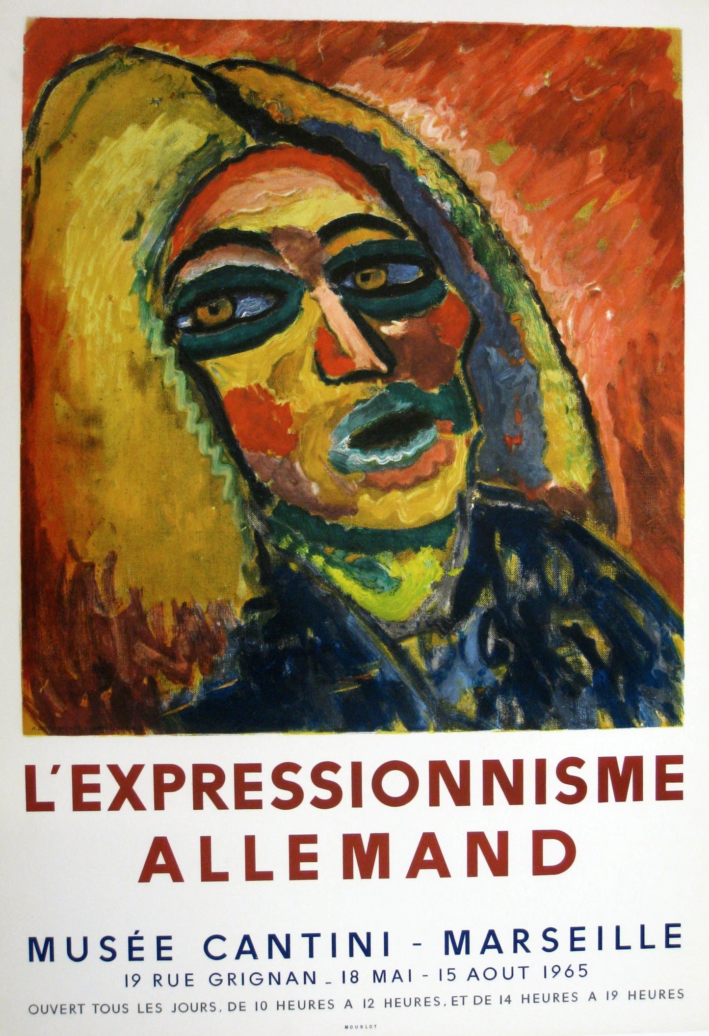 L'Expressionisme Allemand (after) Ernst-Ludwig Kirchner, 1965 - Mourlot Editions - Fine_Art - Poster - Lithograph - Wall Art - Vintage - Prints - Original