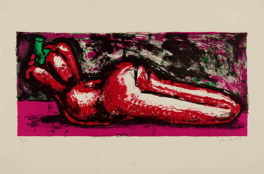 Hot Pepper by Aaron Fink, 1993 - Mourlot Editions - Fine_Art - Poster - Lithograph - Wall Art - Vintage - Prints - Original
