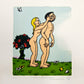 Adam and Eve by Jean Effel - Mourlot Editions - Fine_Art - Poster - Lithograph - Wall Art - Vintage - Prints - Original