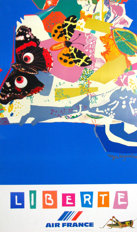 Air France Liberté by Roger Bezombes – Mourlot Editions
