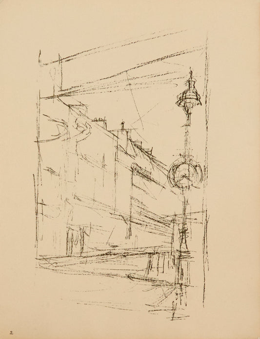 From the Portfolio "Paris sans fin" by Alberto Giacometti - Mourlot Editions - Fine_Art - Poster - Lithograph - Wall Art - Vintage - Prints - Original