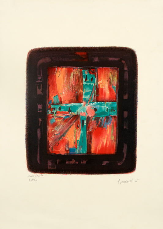 L'Otage by Alfred Manessier - Mourlot Editions - Fine_Art - Poster - Lithograph - Wall Art - Vintage - Prints - Original