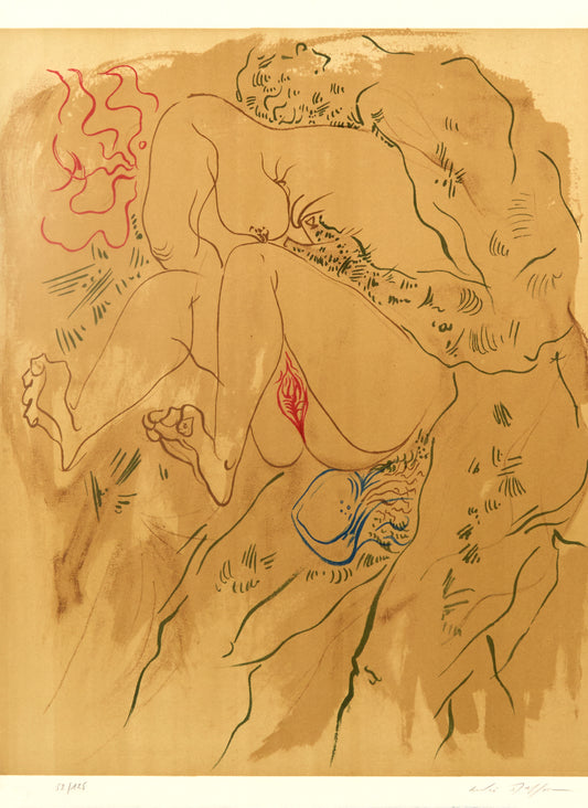 Couple by André Masson - Mourlot Editions - Fine_Art - Poster - Lithograph - Wall Art - Vintage - Prints - Original