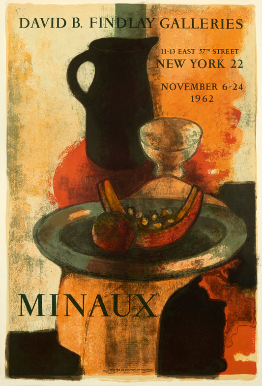 David B. Findlay Galleries by André Minaux - Mourlot Editions - Fine_Art - Poster - Lithograph - Wall Art - Vintage - Prints - Original