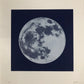 Moon Portraits - Full Moon - December 3, 2017 (Blue) by Andy Gershon - Mourlot Editions - Fine_Art - Poster - Lithograph - Wall Art - Vintage - Prints - Original