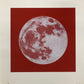 Moon Portraits - Full Moon - December 3, 2017 (Red) by Andy Gershon - Mourlot Editions - Fine_Art - Poster - Lithograph - Wall Art - Vintage - Prints - Original