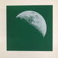 Moon Portraits - Half Moon - September 26, 2017 (Green) by Andy Gershon - Mourlot Editions - Fine_Art - Poster - Lithograph - Wall Art - Vintage - Prints - Original