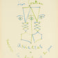 Assiettes, Nourrir la Bouche et les Yeux by Jean Cocteau, 1957 - Mourlot Editions - Fine_Art - Poster - Lithograph - Wall Art - Vintage - Prints - Original
