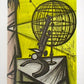 Le Microscope - Les Peintres Témoins de Leur Temps (after) Bernard Buffet, 1969 - Mourlot Editions - Fine_Art - Poster - Lithograph - Wall Art - Vintage - Prints - Original