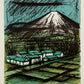 Fuji Yama - Mourlot au Japon by Bernard Buffet, 1980 - Mourlot Editions - Fine_Art - Poster - Lithograph - Wall Art - Vintage - Prints - Original