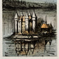Le Château de Val (after) Bernard Buffet, 1976 - Mourlot Editions - Fine_Art - Poster - Lithograph - Wall Art - Vintage - Prints - Original