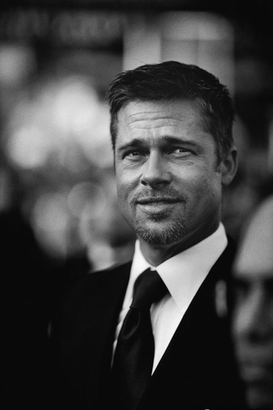 Brad Pitt by Stephane Kossmann - Mourlot Editions - Fine_Art - Poster - Lithograph - Wall Art - Vintage - Prints - Original