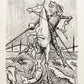 Des Troupeaux de Moutons VI (B7W) - Don Quichotte by Bernard Buffet, 1989 - Mourlot Editions - Fine_Art - Poster - Lithograph - Wall Art - Vintage - Prints - Original