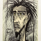 Don Quixote I - Don Quichotte by Bernard Buffet, 1989 - Mourlot Editions - Fine_Art - Poster - Lithograph - Wall Art - Vintage - Prints - Original