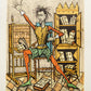 Don Quixote dans la Bibliotèque II - Don Quichotte by Bernard Buffet, 1989 - Mourlot Editions - Fine_Art - Poster - Lithograph - Wall Art - Vintage - Prints - Original