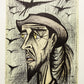 Don Quixote et les Oiseaux X - Don Quichotte by Bernard Buffet, 1989 - Mourlot Editions - Fine_Art - Poster - Lithograph - Wall Art - Vintage - Prints - Original