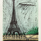 Eiffel Tower by Bernard Buffet - Mourlot Editions - Fine_Art - Poster - Lithograph - Wall Art - Vintage - Prints - Original
