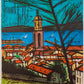 Galerie Maurice Garnier, St. Tropez by Bernard Buffet, 1978 - Mourlot Editions - Fine_Art - Poster - Lithograph - Wall Art - Vintage - Prints - Original
