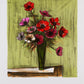Bouquet d' Anemones - Hommage a Fernand Mourlot by Bernard Buffet, 1990 - Mourlot Editions - Fine_Art - Poster - Lithograph - Wall Art - Vintage - Prints - Original