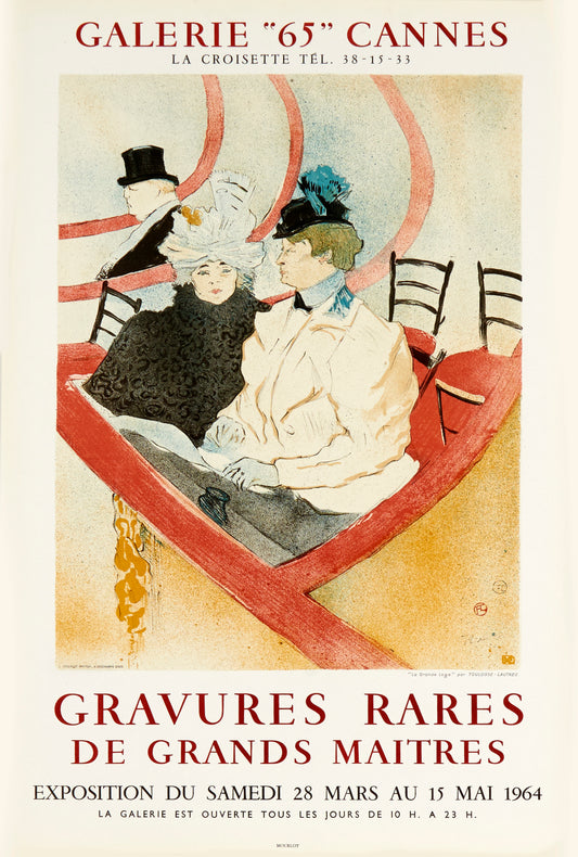 Gravures rares de Grands Maitres by Henri de Toulouse-Lautrec, 1964 - Mourlot Editions - Fine_Art - Poster - Lithograph - Wall Art - Vintage - Prints - Original