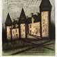 Château de Culan by Bernard Buffet, 1978 - Mourlot Editions - Fine_Art - Poster - Lithograph - Wall Art - Vintage - Prints - Original