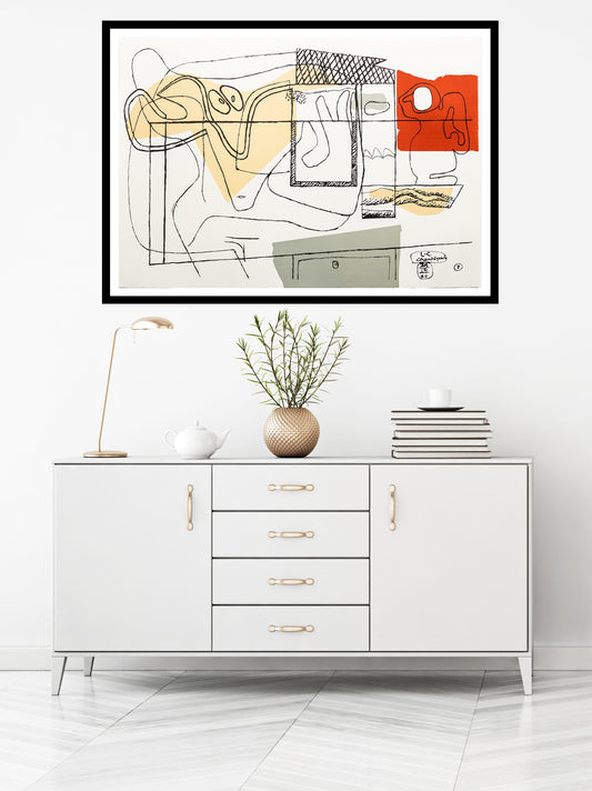 Abraca by Le Corbusier, 1962 - Mourlot Editions - Fine_Art - Poster - Lithograph - Wall Art - Vintage - Prints - Original