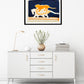 La Lionne Ecuyere (orange) by Andre Brasilier, 1971 - Mourlot Editions - Fine_Art - Poster - Lithograph - Wall Art - Vintage - Prints - Original