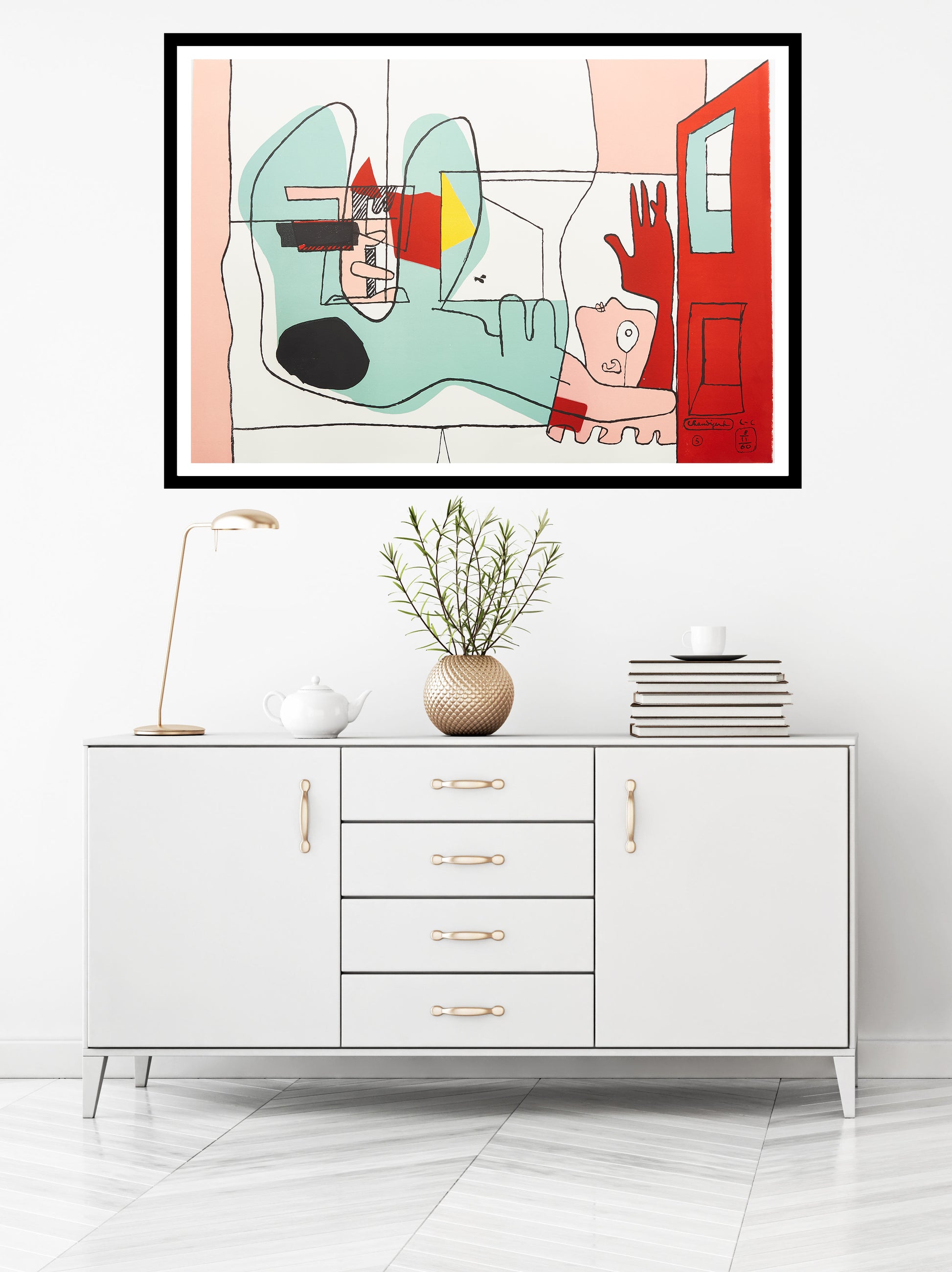 Chez Soi by Le Corbusier, 1962 - Mourlot Editions - Fine_Art - Poster - Lithograph - Wall Art - Vintage - Prints - Original