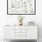 Trois Verres d'aperitif (B&W) by Le Corbusier, 1962 - Mourlot Editions - Fine_Art - Poster - Lithograph - Wall Art - Vintage - Prints - Original