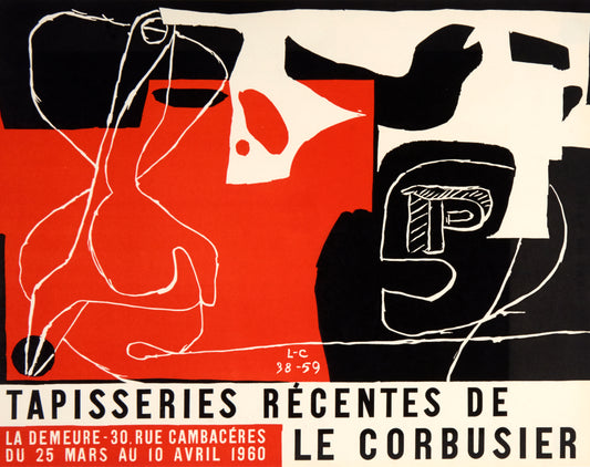Tapisseries Récents, Galerie La Demeure by Le Corbusier - Mourlot Editions - Fine_Art - Poster - Lithograph - Wall Art - Vintage - Prints - Original