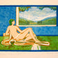 La Fenêtre (The Window) by Francoise Gilot - Mourlot Editions - Fine_Art - Poster - Lithograph - Wall Art - Vintage - Prints - Original