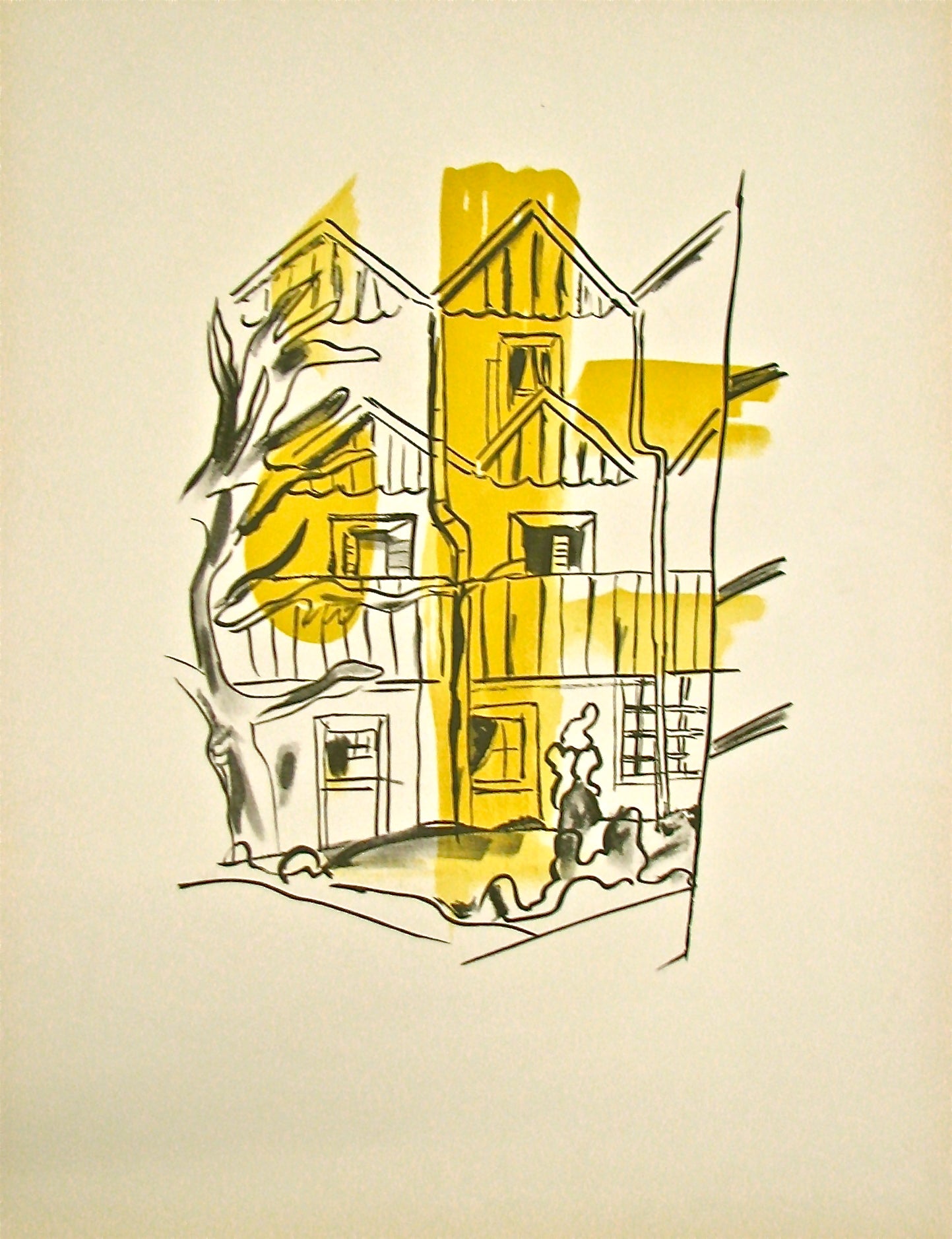 La Ruche - "La Ville" (after) Fernand Leger, 1959 - Mourlot Editions - Fine_Art - Poster - Lithograph - Wall Art - Vintage - Prints - Original