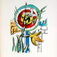 Les Deux Oiseaux - "La Ville" (after) Fernand Leger, 1959 - Mourlot Editions - Fine_Art - Poster - Lithograph - Wall Art - Vintage - Prints - Original