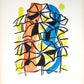 Les Parapluies - "La Ville" (after) Fernand leger, 1959 - Mourlot Editions - Fine_Art - Poster - Lithograph - Wall Art - Vintage - Prints - Original