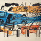La Piscine (The Pool) - "La Ville" (after) Fernand Leger, 1959 - Mourlot Editions - Fine_Art - Poster - Lithograph - Wall Art - Vintage - Prints - Original