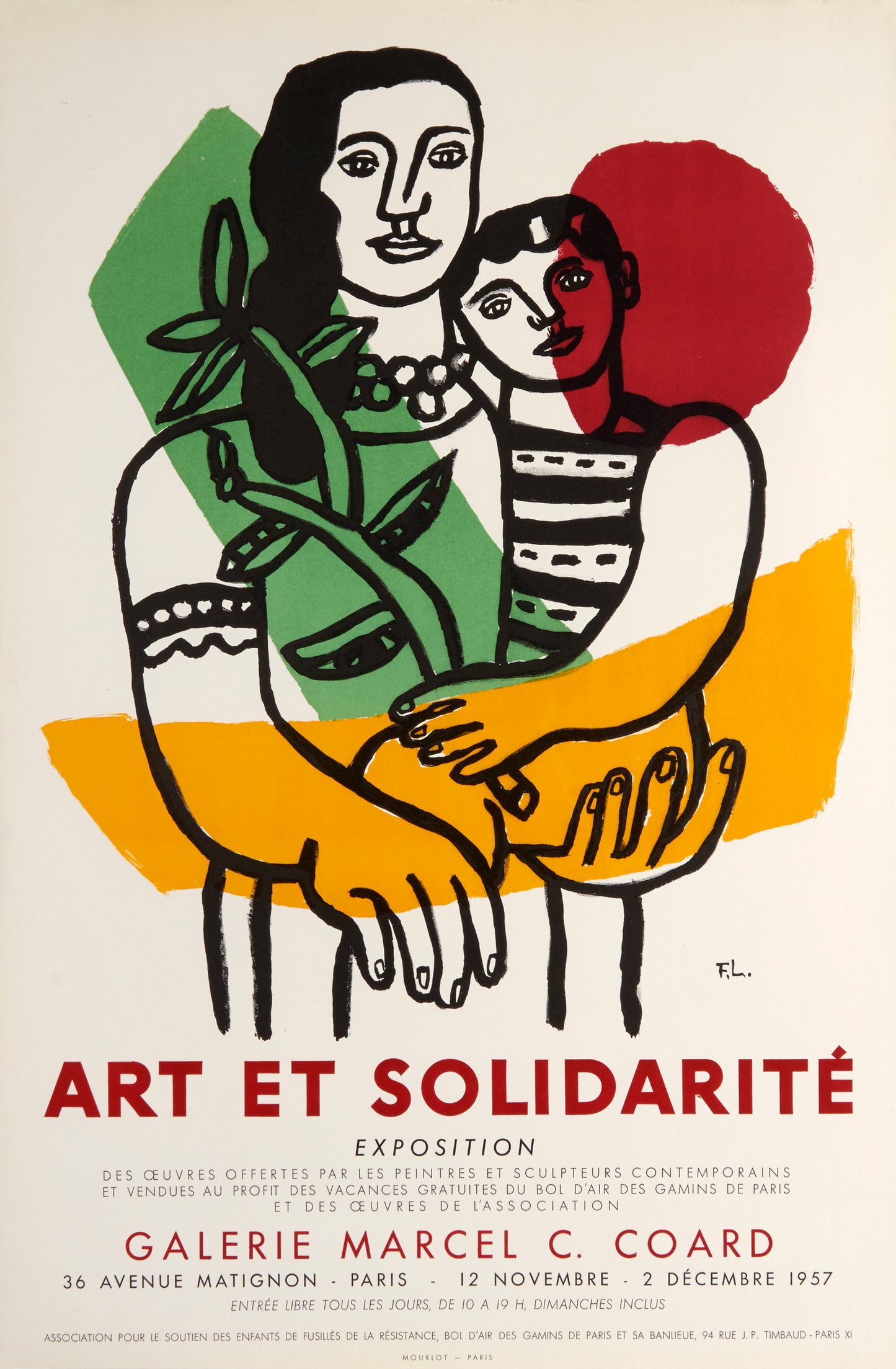 La Mere et L'Enfant - Art et Solidarité (after) Fernand Leger, 1957 - Mourlot Editions - Fine_Art - Poster - Lithograph - Wall Art - Vintage - Prints - Original