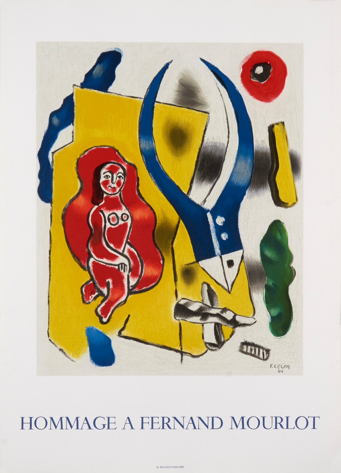 Hommage à Fernand Mourlot (after) Fernand Leger, 1990 - Mourlot Editions - Fine_Art - Poster - Lithograph - Wall Art - Vintage - Prints - Original