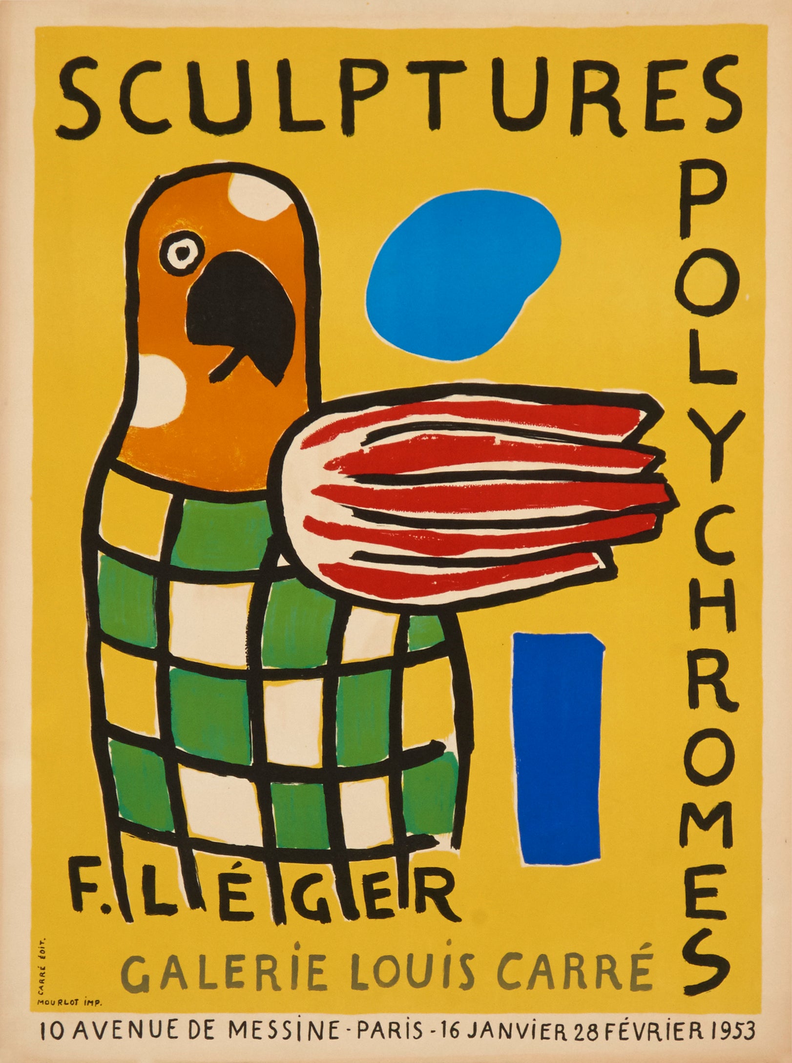 Sculptures Polychromes by Fernand Leger - Mourlot Editions - Fine_Art - Poster - Lithograph - Wall Art - Vintage - Prints - Original